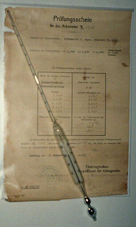 Aerometer, Hydrometers government tested